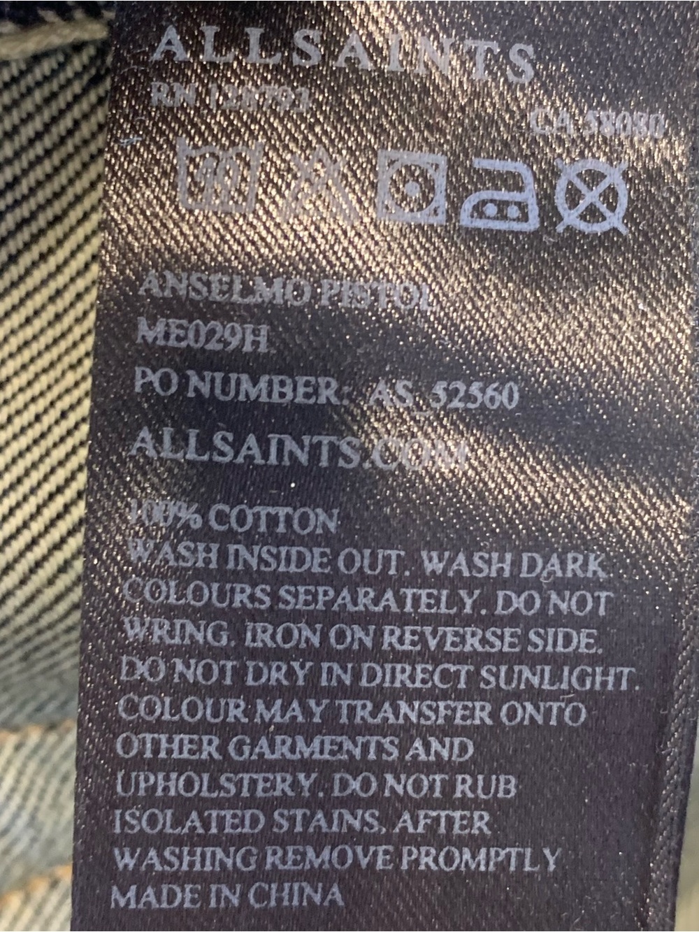 All Saints Pistol Jeans Size 28 Distressed - Picture 7 of 9